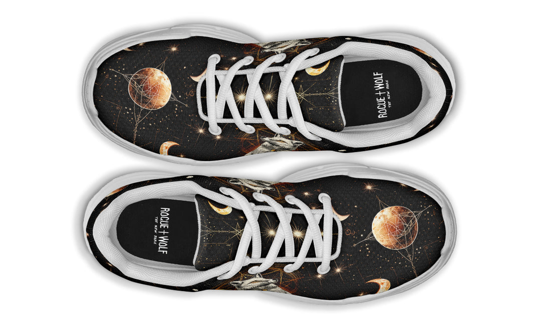 Astral Fox Chunky Sneakers - Light Breathable and Comfortable Sports Shoes with Platform Soles