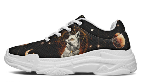 Astral Fox Chunky Sneakers - Light Breathable and Comfortable Sports Shoes with Platform Soles