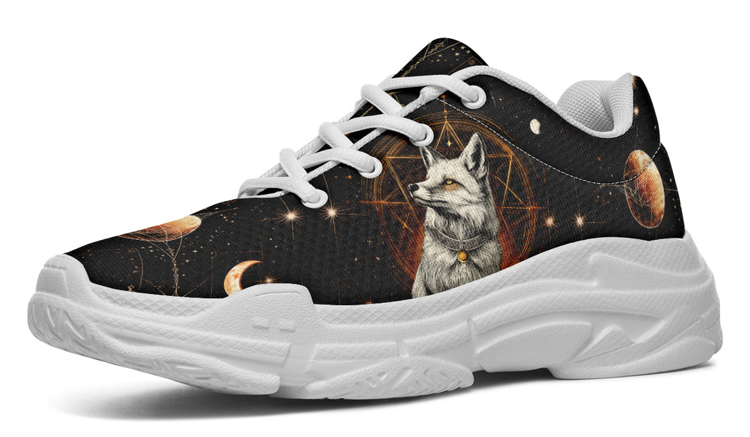 Astral Fox Chunky Sneakers - Light Breathable and Comfortable Sports Shoes with Platform Soles