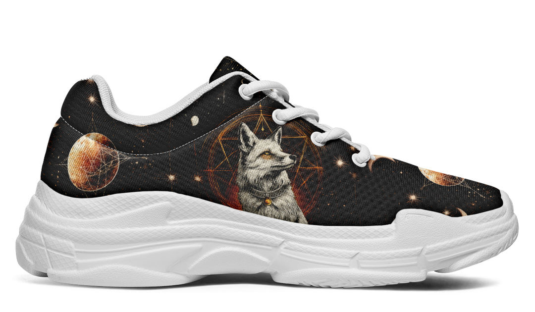 Astral Fox Chunky Sneakers - Light Breathable and Comfortable Sports Shoes with Platform Soles