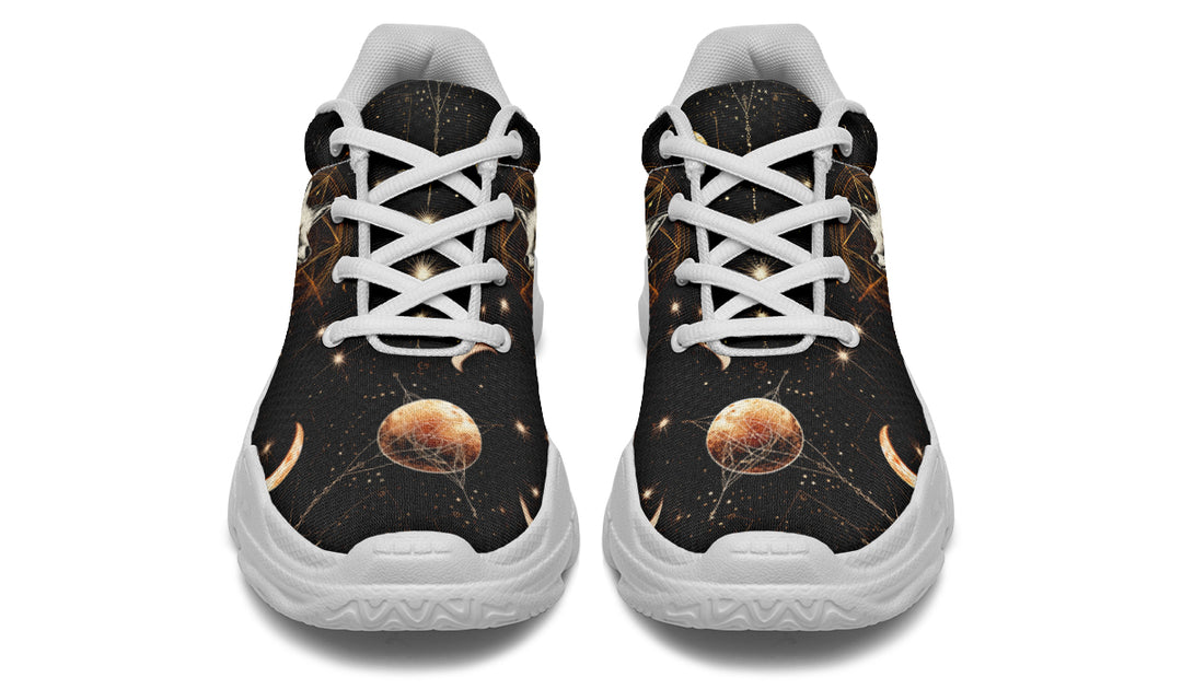 Astral Fox Chunky Sneakers - Light Breathable and Comfortable Sports Shoes with Platform Soles