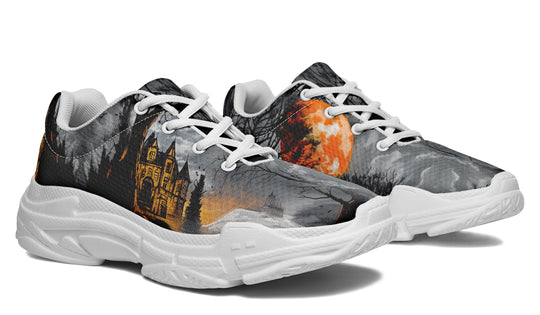 Blood Moon Manor Chunky Sneakers - Light Breathable and Comfortable Sports Shoes with Platform Soles