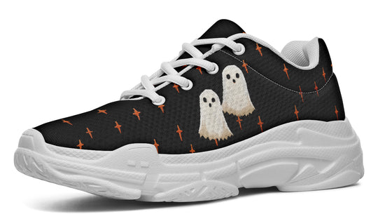 Boo Chunky Sneakers - Light Breathable and Comfortable Sports Shoes with Platform Soles