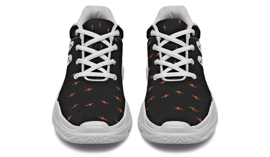 Boo Chunky Sneakers - Light Breathable and Comfortable Sports Shoes with Platform Soles