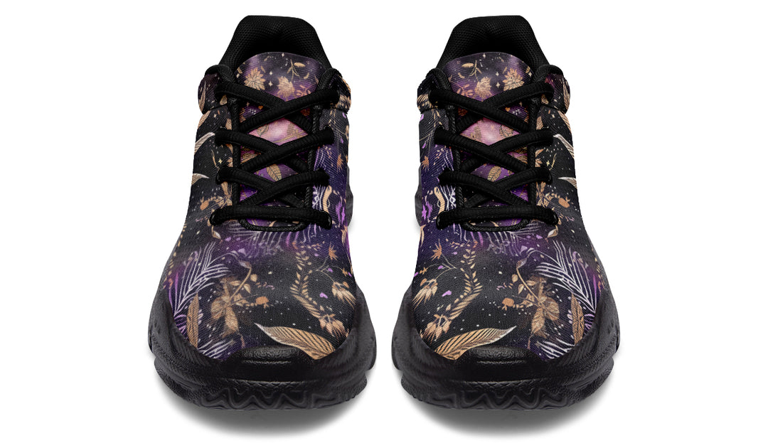 Galactic Bloom Chunky Sneakers - Light Breathable and Comfortable Sports Shoes with Platform Soles