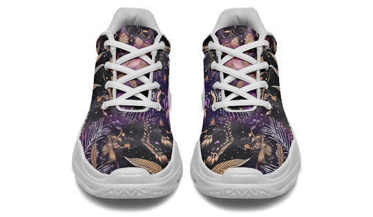 Galactic Bloom Chunky Sneakers - Light Breathable and Comfortable Sports Shoes with Platform Soles