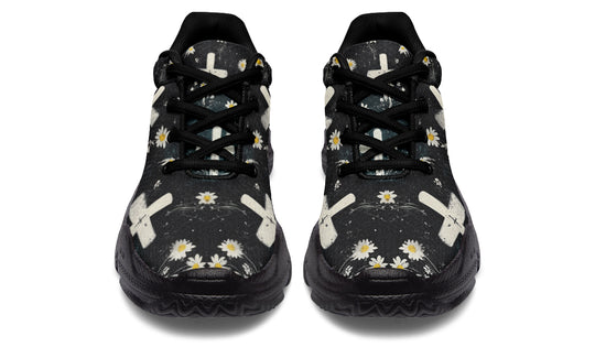 Graveyard Bloom Chunky Sneakers - Light Breathable and Comfortable Sports Shoes with Platform Soles