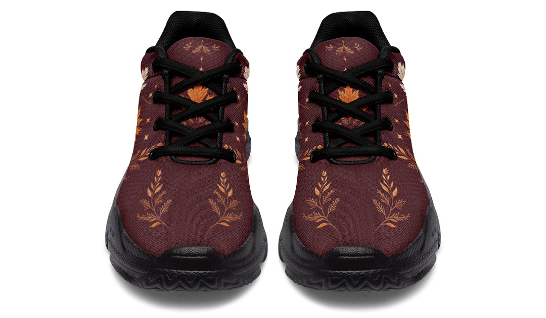 Oxblood Autumnalis Chunky Sneakers