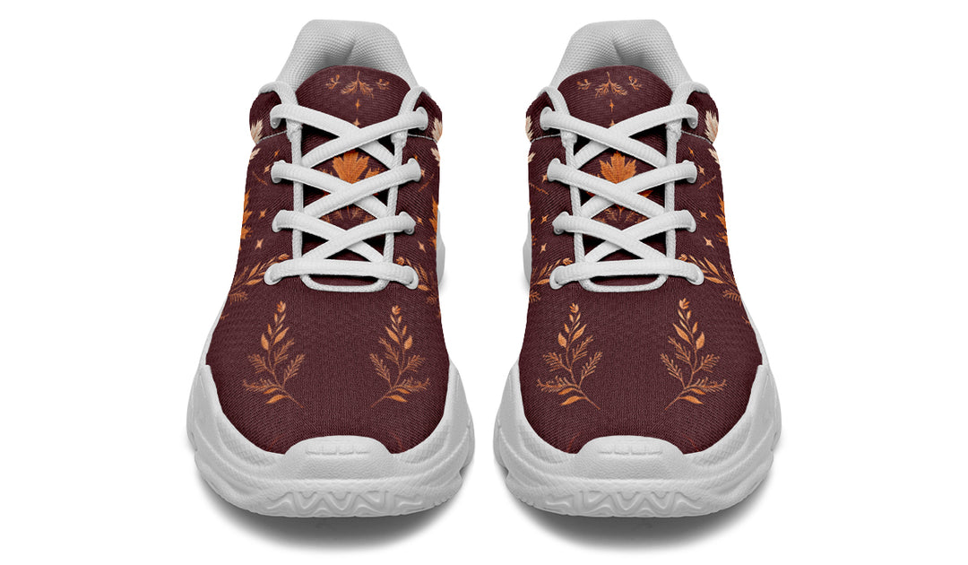 Oxblood Autumnalis Chunky Sneakers