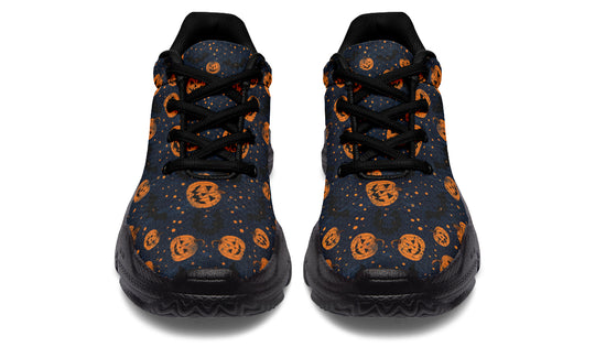 Pumpkin Party Chunky Sneakers - Light Breathable and Comfortable Sports Shoes with Platform Soles