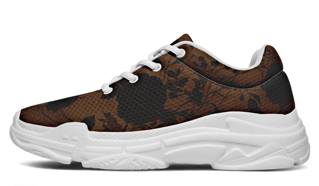 Sepia Rose Romance Chunky Sneakers