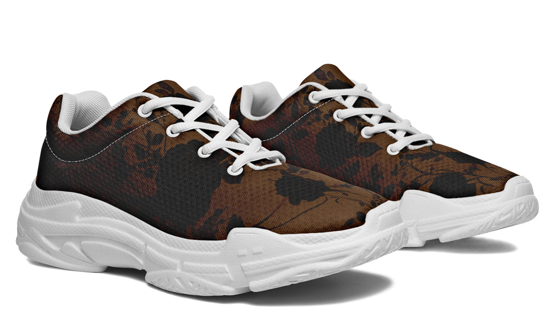 Sepia Rose Romance Chunky Sneakers