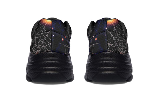 Spiderweb Chunky Sneakers - Light Breathable and Comfortable Sports Shoes with Platform Soles