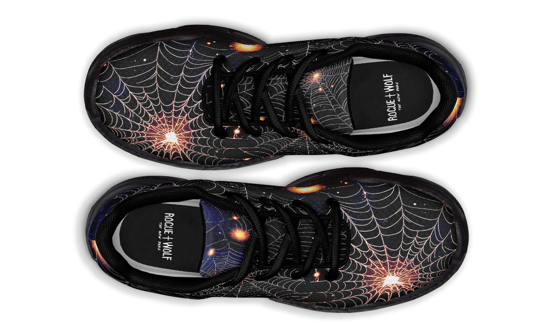 Spiderweb Chunky Sneakers - Light Breathable and Comfortable Sports Shoes with Platform Soles