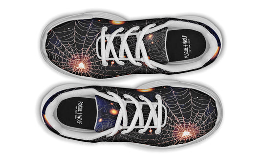 Spiderweb Chunky Sneakers - Light Breathable and Comfortable Sports Shoes with Platform Soles