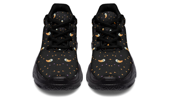 Spooky Soirée Chunky Sneakers - Light Breathable and Comfortable Sports Shoes with Platform Soles