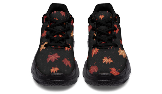 Cozy Autumn Chunky Sneakers - Urban Streetwear High-sole Statement Shoes for Green Witches