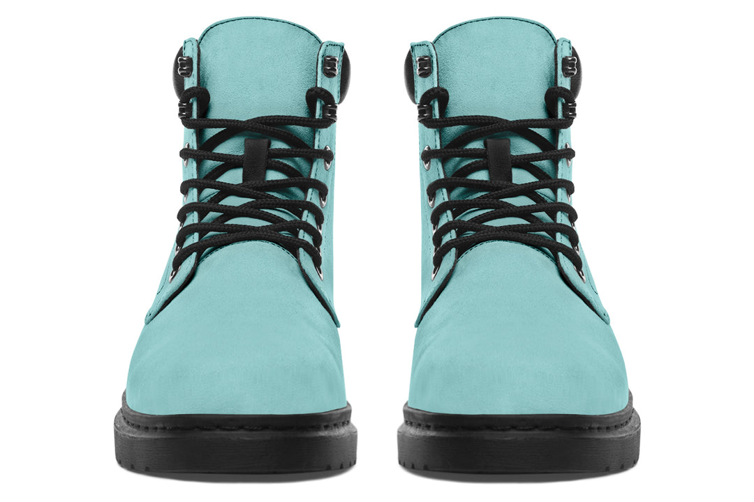 Aqua Mist Classic Boots - High Quality Micro-Suede Weatherproof Vegan Shoes with Stitched on Soles