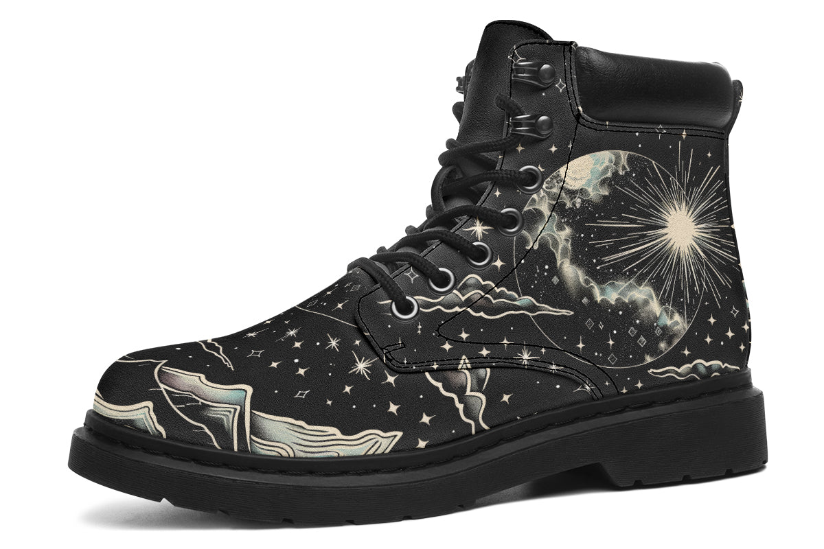 Rogue + Wolf Moon Dust Boots celestial print UK6 US8 outlet