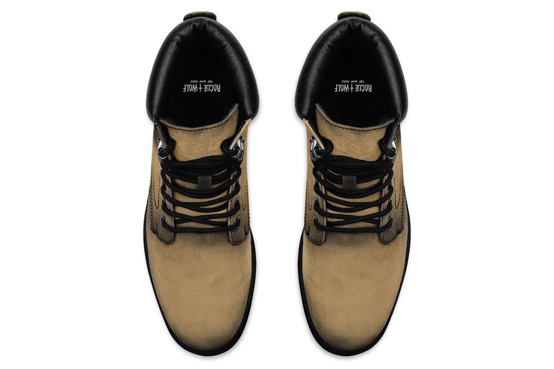 Elder Hide Classic Boots - High Quality Micro-Suede Weatherproof Vegan Shoes with Stitched on Soles