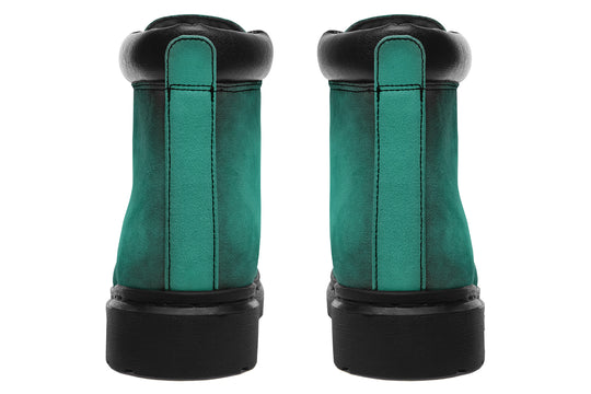 Enchanted Emerald Classic Boots - High Quality Micro-Suede Weatherproof Vegan Shoes with Stitched on Soles