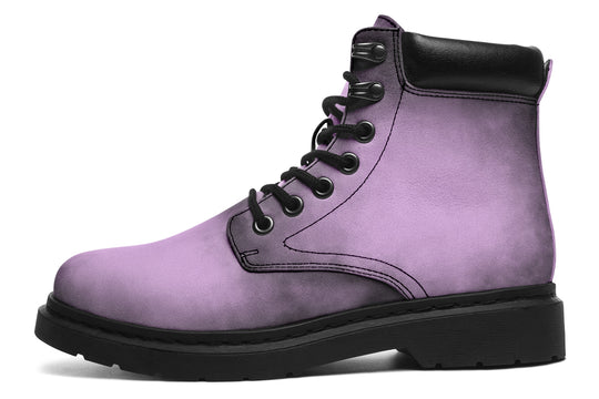 Mystic Dusk Classic Boots - High Quality Micro-Suede Weatherproof Vegan Shoes with Stitched on Soles