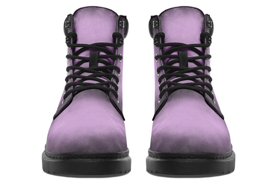 Mystic Dusk Classic Boots - High Quality Micro-Suede Weatherproof Vegan Shoes with Stitched on Soles