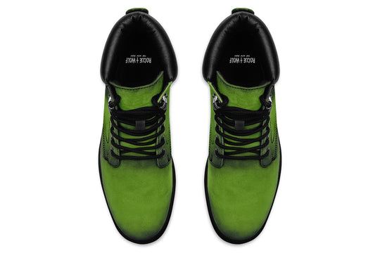 Mystic Moss Classic Boots - High Quality Micro-Suede Weatherproof Vegan Shoes with Stitched on Soles