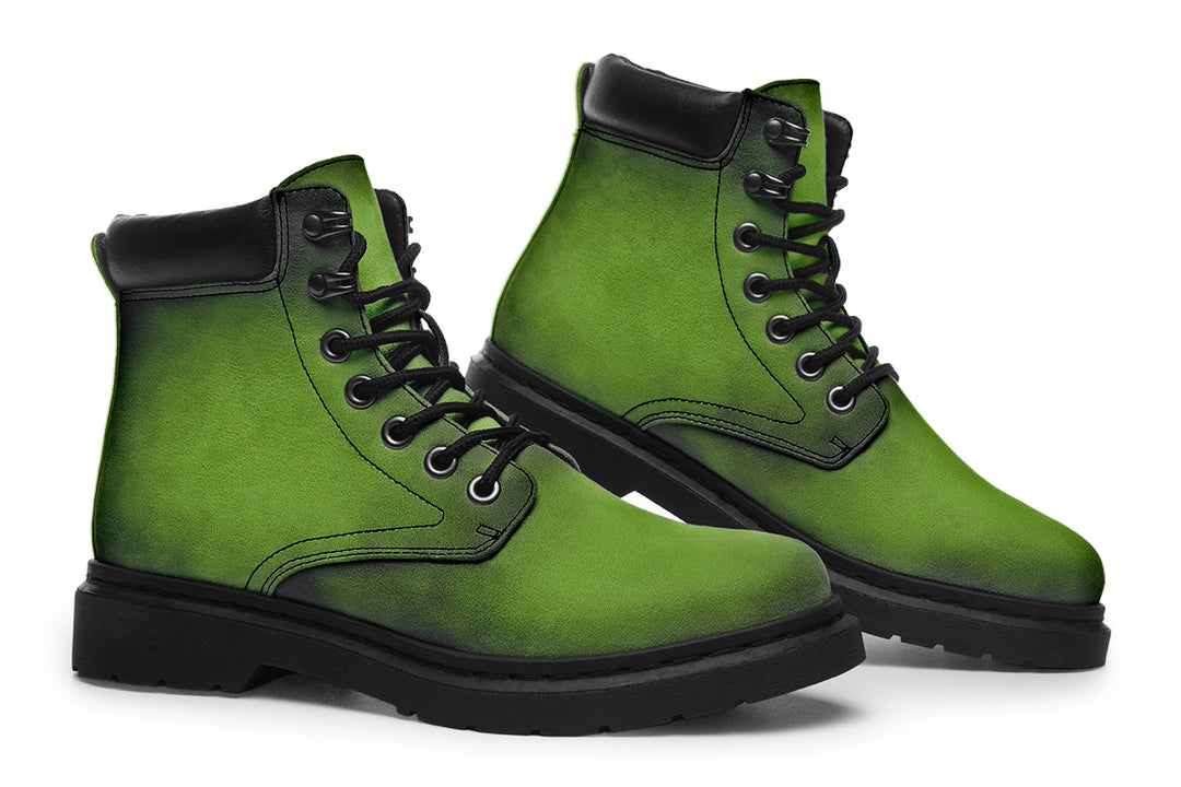 Mystic Moss Classic Boots - High Quality Micro-Suede Weatherproof Vegan Shoes with Stitched on Soles