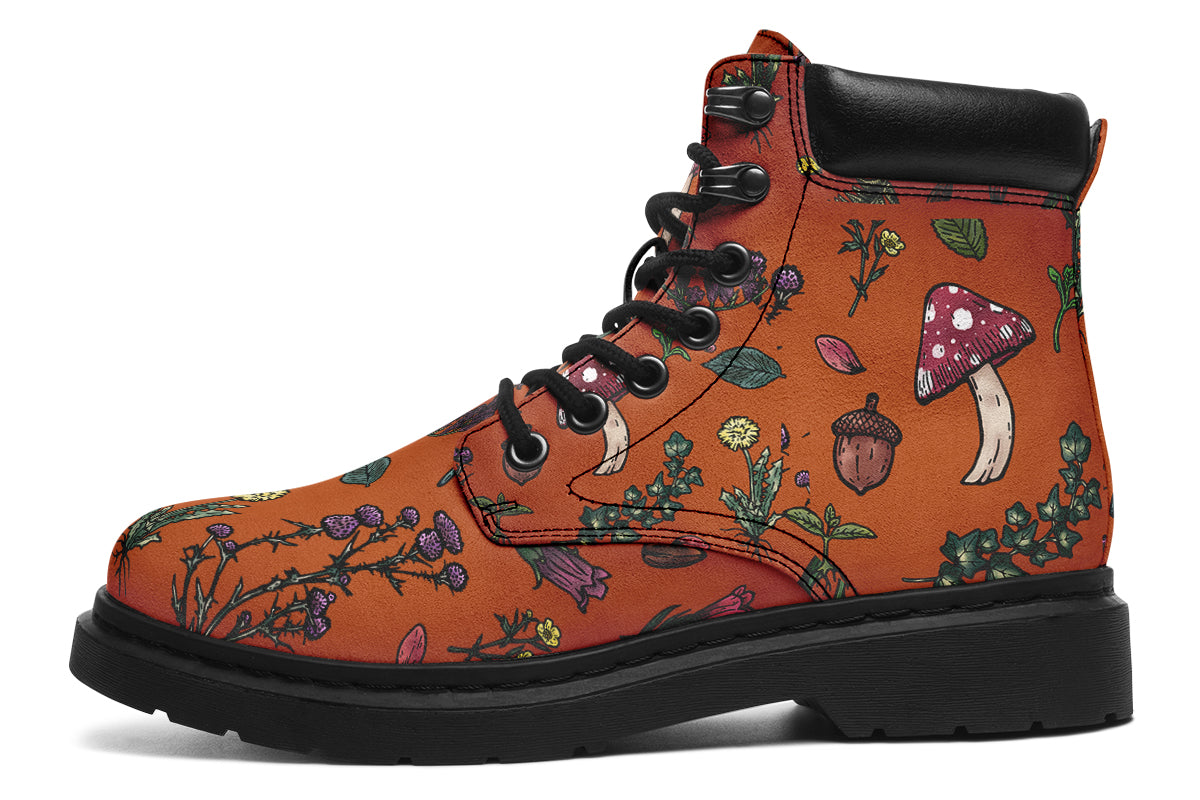 Rust Herbology Classic Boots – Rogue + Wolf Vegan-Suede Witchy Boots
