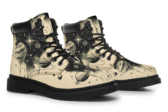 Starwalker Classic Boots - High Quality Micro-Suede Weatherproof Vegan Shoes with Stitched on Soles