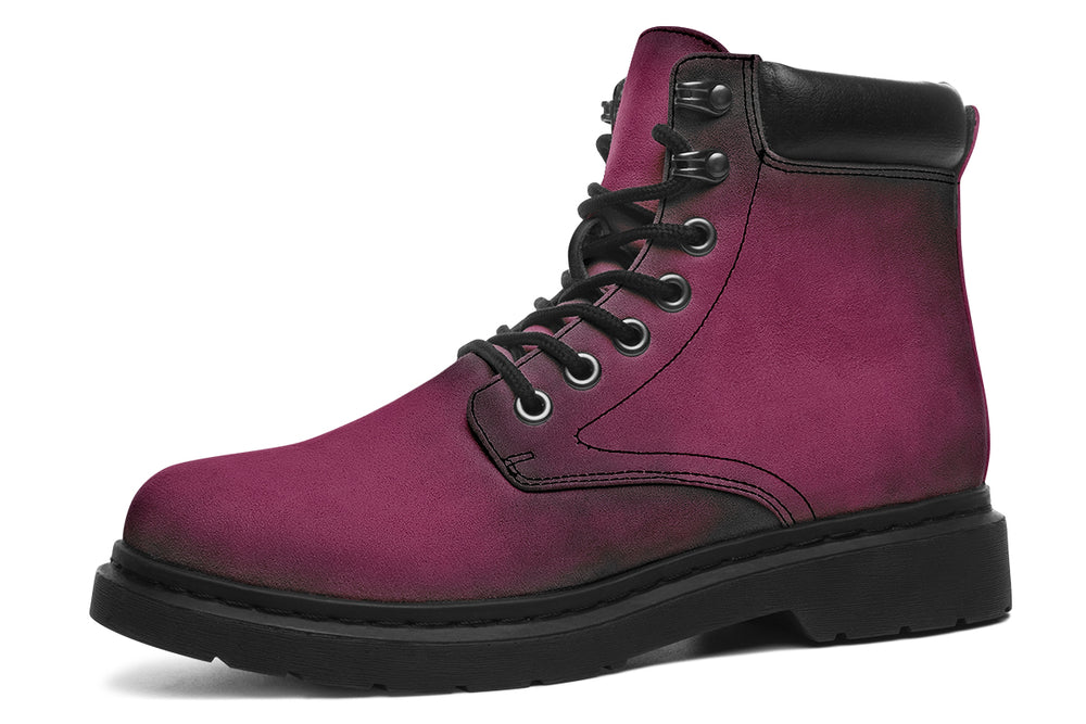 Wicked Berry Classic Boots - High Quality Micro-Suede Weatherproof Vegan Shoes with Stitched on Soles