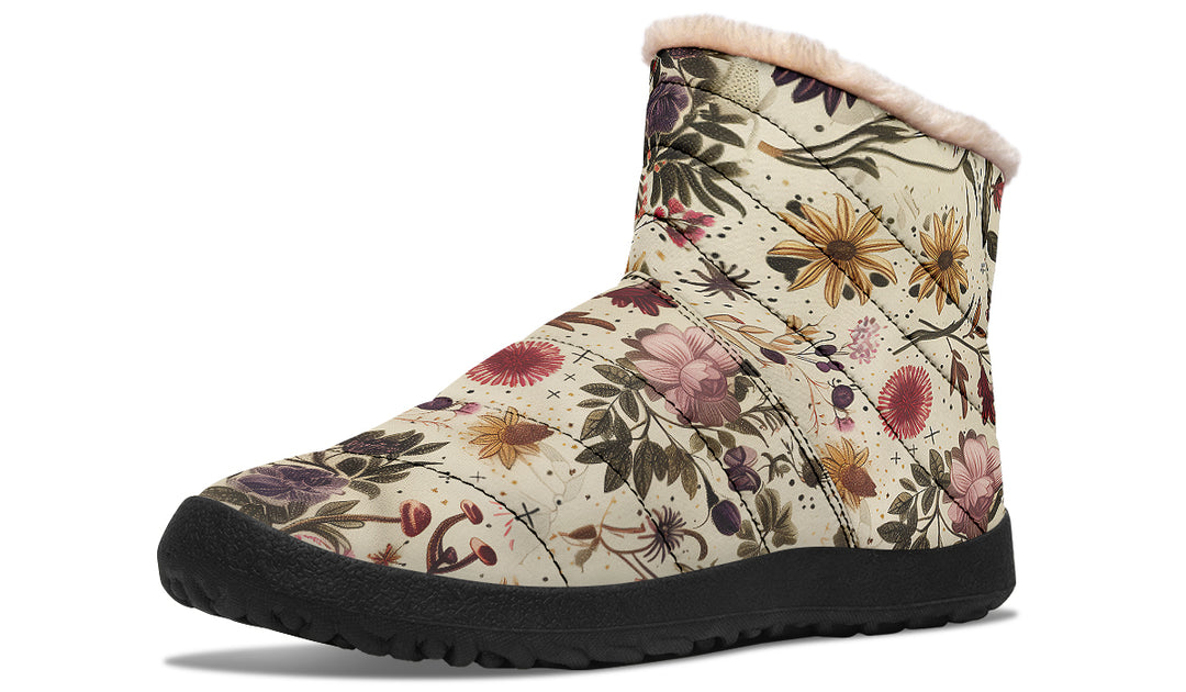 Enhcnated Blossoms Comfy Winter Boots