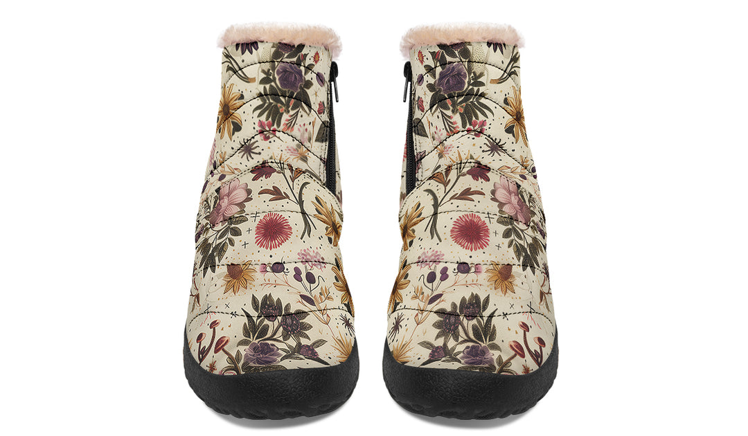 Enhcnated Blossoms Comfy Winter Boots