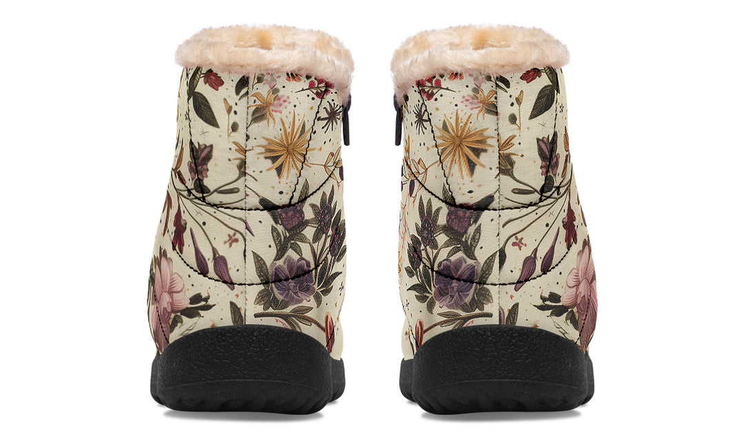 Enhcnated Blossoms Comfy Winter Boots