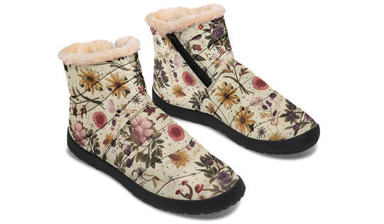 Enhcnated Blossoms Comfy Winter Boots