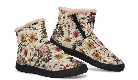 Enhcnated Blossoms Comfy Winter Boots