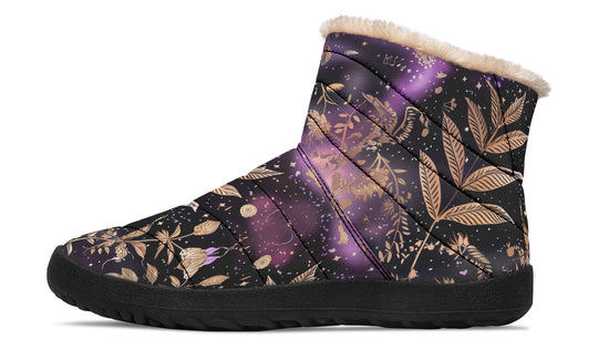 Galactic Bloom Comfy Winter Boots