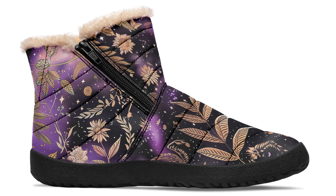 Galactic Bloom Comfy Winter Boots