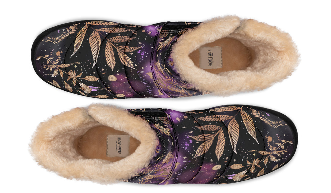 Galactic Bloom Comfy Winter Boots