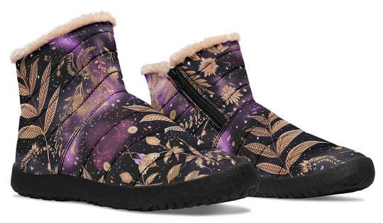 Galactic Bloom Comfy Winter Boots