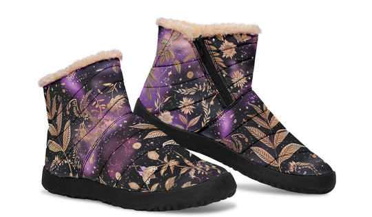 Galactic Bloom Comfy Winter Boots