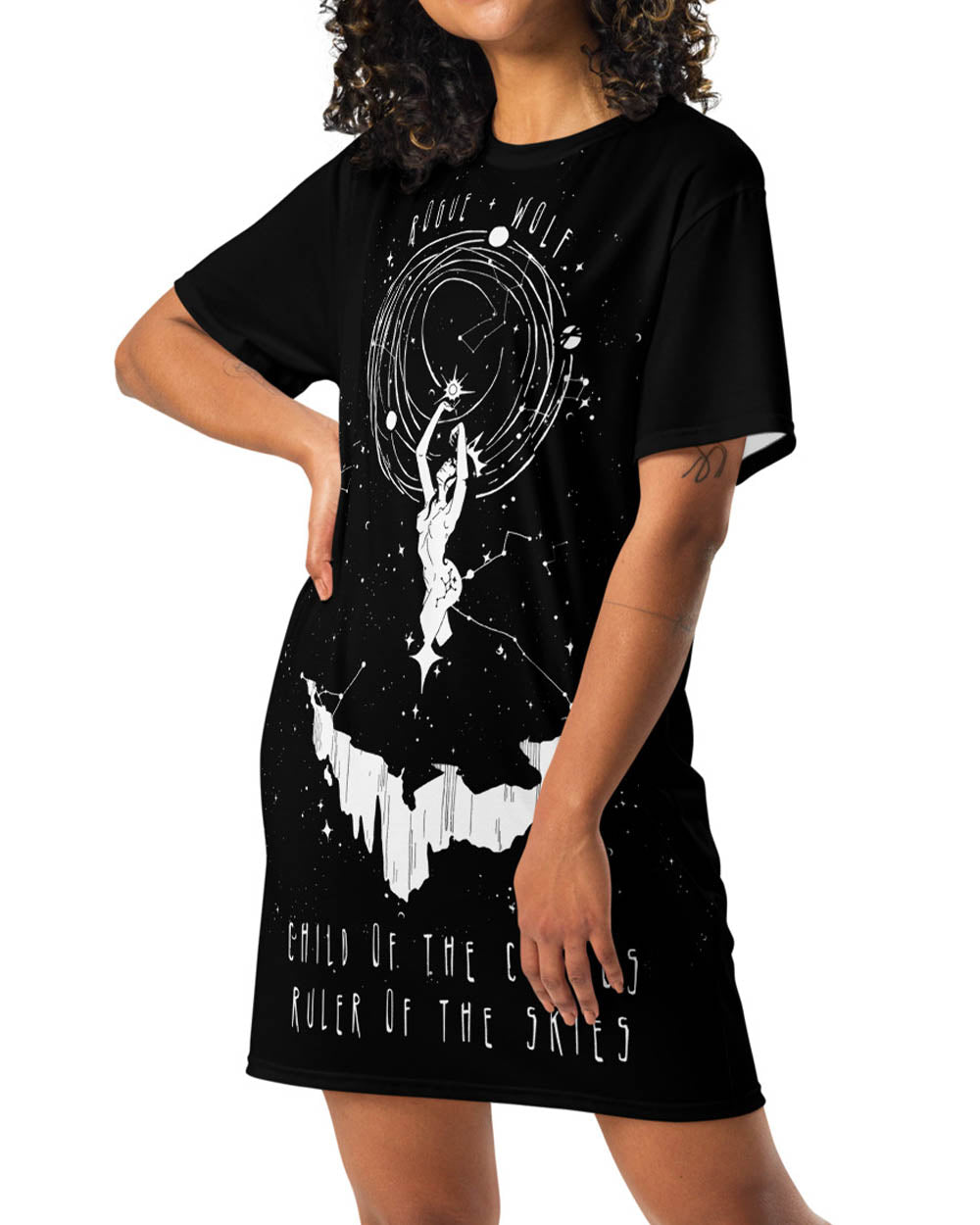 goth t shirt dress Memento Mori Tee Dress
