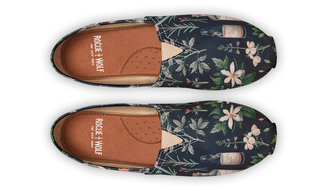 Apothecary Haven Espadrilles - Lightweight Canvas Slip-Ons with Elastic V for Easy Comfort