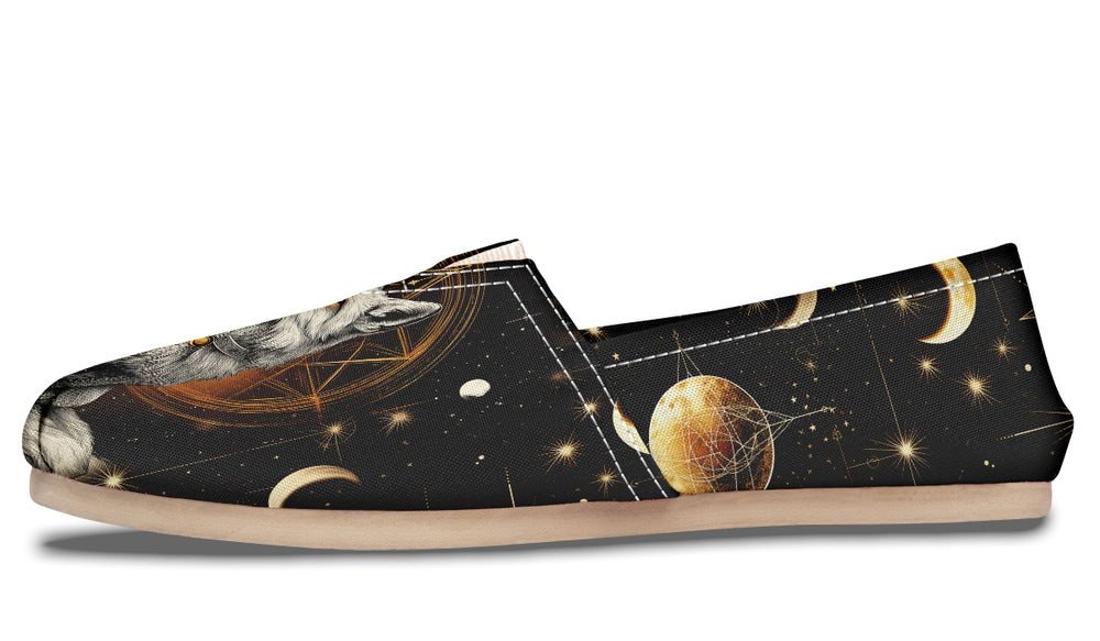 Astral Fox Espadrilles - Lightweight Canvas Slip-Ons with Elastic V for Easy Comfort