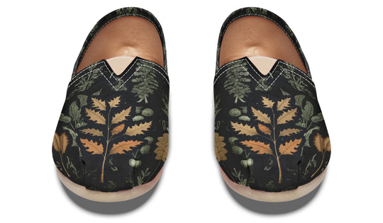 Autumn Memoir Espadrilles - Lightweight Canvas Slip-Ons with Elastic V for Easy Comfort