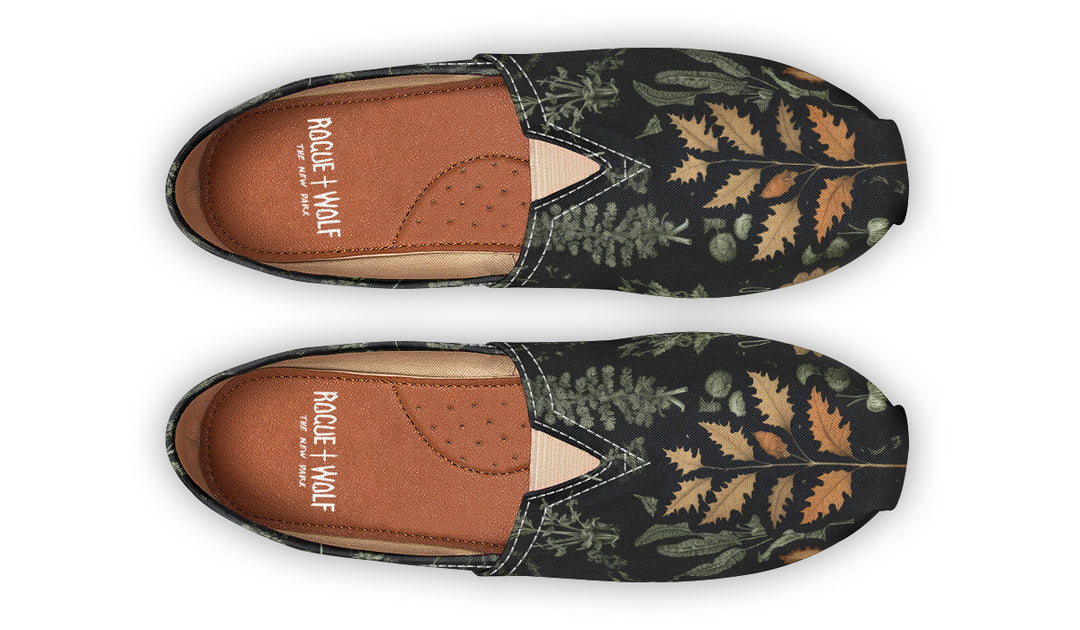 Autumn Memoir Espadrilles - Lightweight Canvas Slip-Ons with Elastic V for Easy Comfort