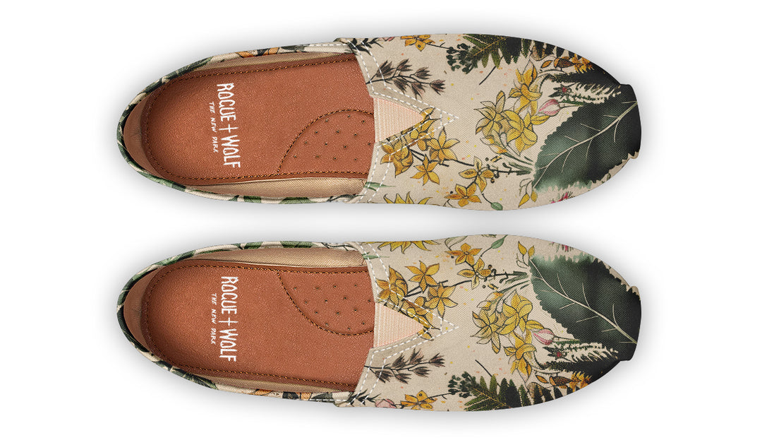 Fernwood Espadrilles - Lightweight Canvas Slip-Ons with Elastic V for Easy Comfort