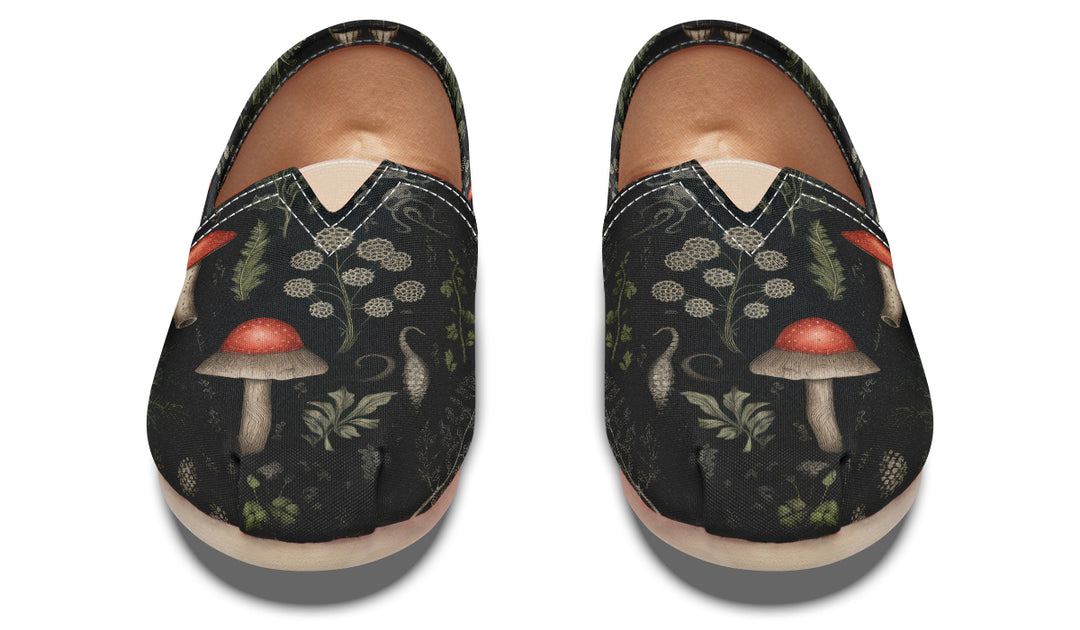 Foraging Espadrilles - Lightweight Canvas Slip-Ons with Elastic V for Easy Comfort