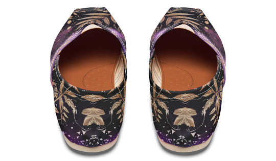 Galactic Bloom Espadrilles - Lightweight Canvas Slip-Ons with Elastic V for Easy Comfort